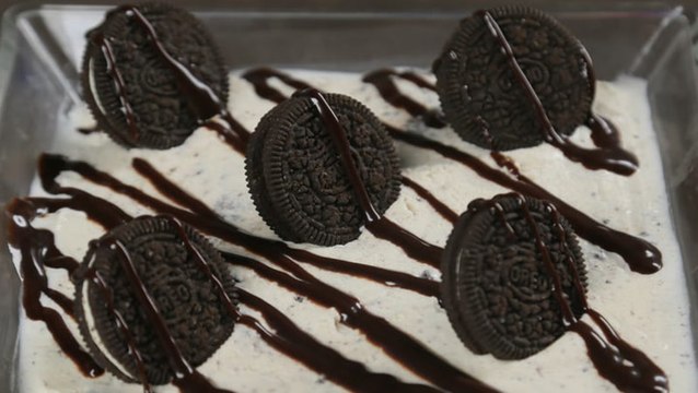 طريقة عمل حلى الاوريو والايس كريم