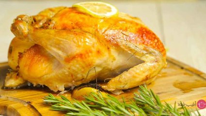 الدجاج المحشي بالارز والخضار