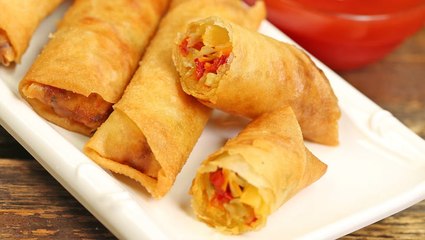 طريقة عمل السبرينغ رولز بالخضار