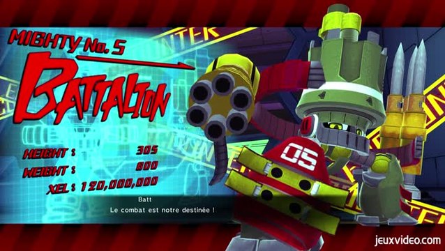 Mighty N°9 : Combat contre un boss (Battalion)