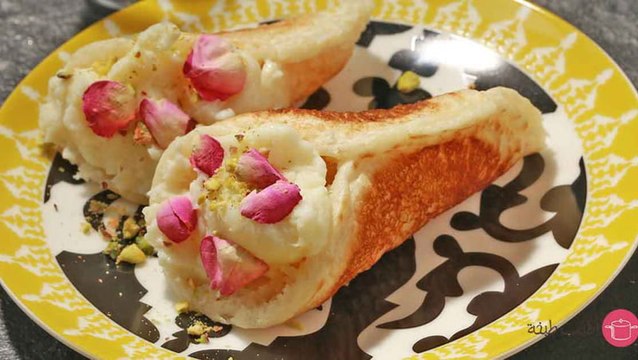 وصفة القطايف بالقشطة