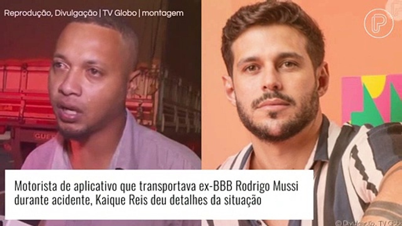 Motorista de acidente de Rodrigo Mussi explica em detalhes o que aconteceu com ex-BBB. Saiba!