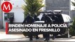 Despiden con honores a policías asesinados en Fresnillo, Zacatecas