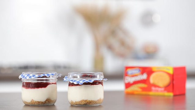 طريقة عمل حلى كاسات تشيز كيك مع بسكويت دايجستف - mcvitie's digestive biscuit
