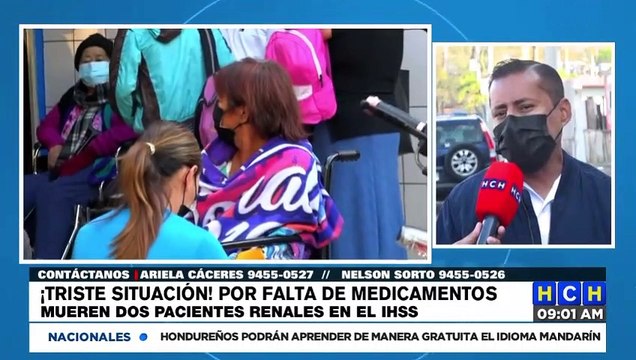 ¡Por falta de medicamentos! Mueren dos pacientes renales del IHSS