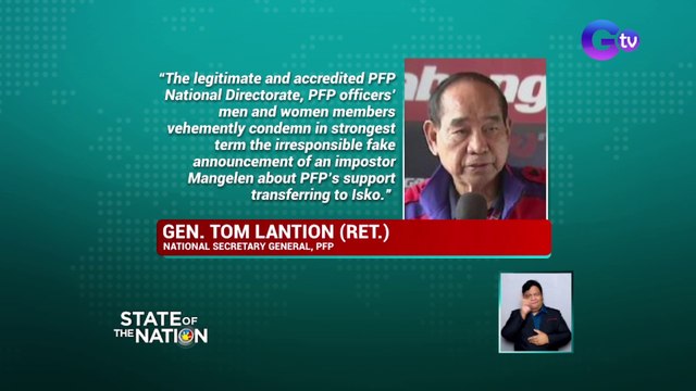 Pag-endorso ng isang paksyon ng partido kay Isko Moreno, kinondena ng Partido Federal ng Pilipinas | SONA