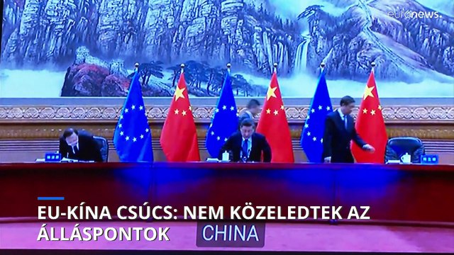 Közös nyilatkozat nélkül ért véget a virtuális EU-Kína csúcstalálkozó