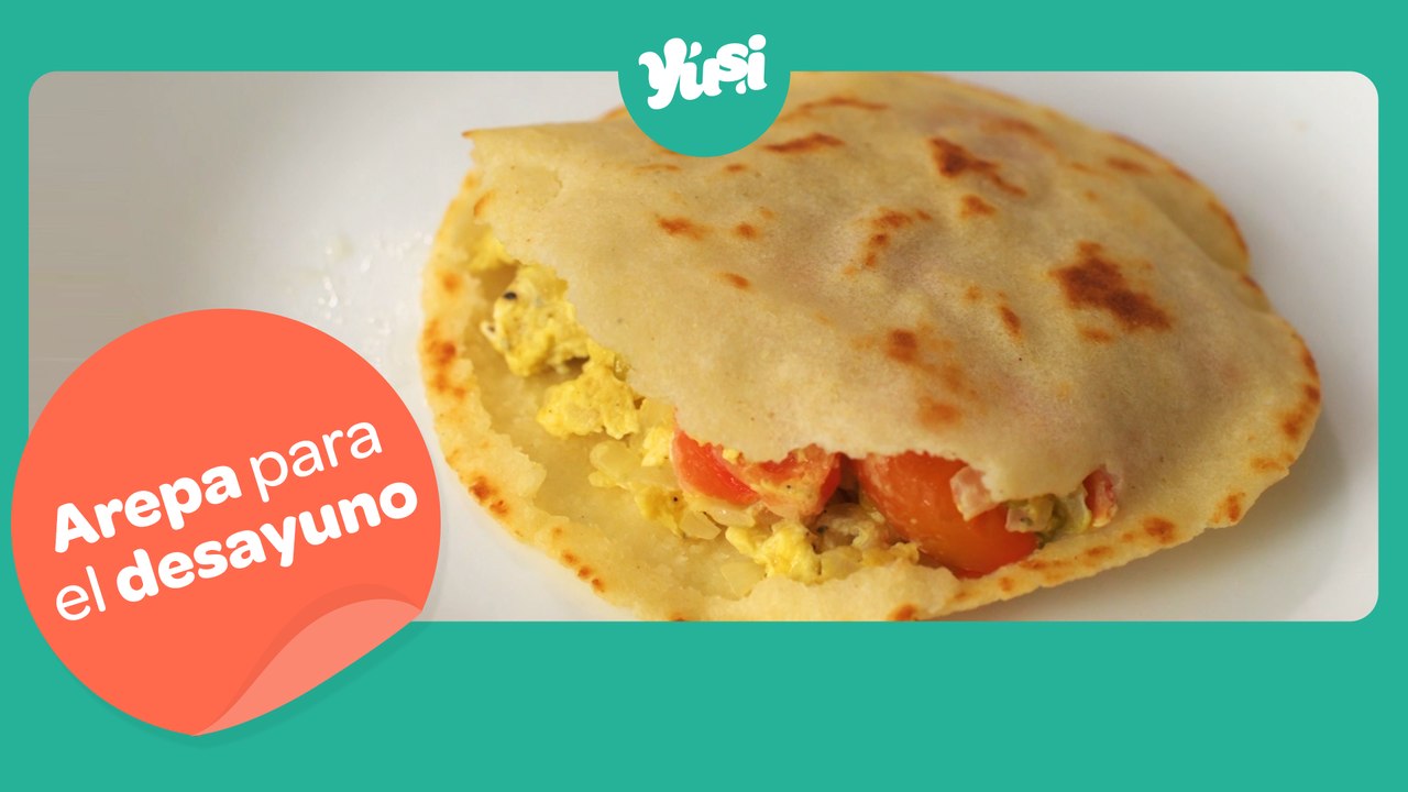 Arepa para el desayuno