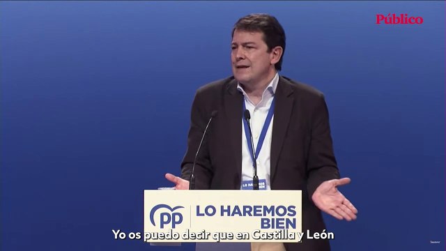 VÍDEO | Mañueco defiende su pacto con Vox en el congreso de Sevilla: Vamos a formar un gobierno sólido