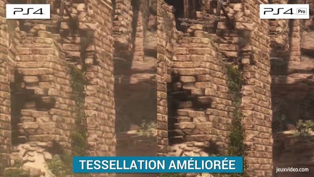 Rise of the Tomb Raider : Les versions PS4 / PS4 Pro comparées