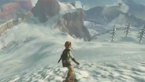 The Legend of Zelda : Breath of the Wild - Link se met au snowboard