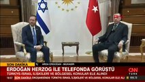 Son dakika haberi: Cumhurbaşkanı Erdoğan, Herzog ile görüştü
