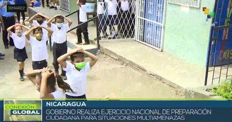 下载视频: Nicaragua realiza primer simulacro de preparación para situaciones multiamenazas