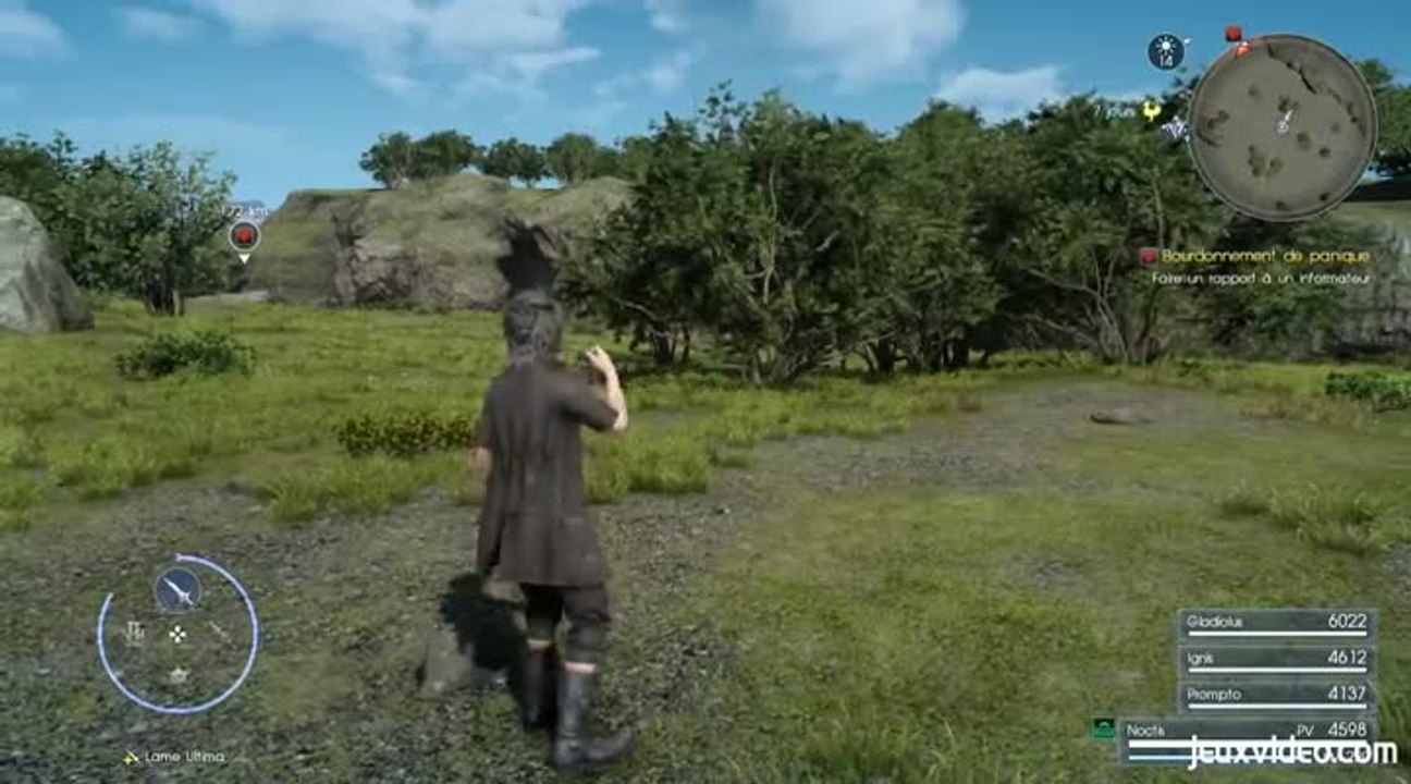 Final Fantasy XV : Insectes volants et appel de chocobos