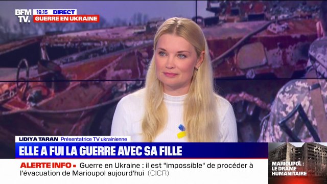 Aujourd'hui, en Ukraine, toutes les chaînes de télévision travaillent ensemble , raconte une présentatrice ukrainienne