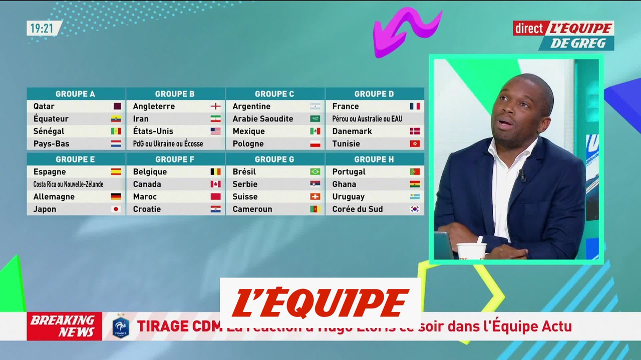Le tirage au sort complet des groupes - Foot - CM