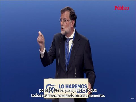 Rajoy, sobre Catalunya: Las cosas están más tranquilas porque la gente toma nota cuando le pasa lo que le pasa