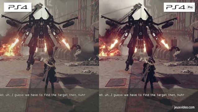 Versus NieR Automata : le comparatif des versions PS4 / PS4 Pro