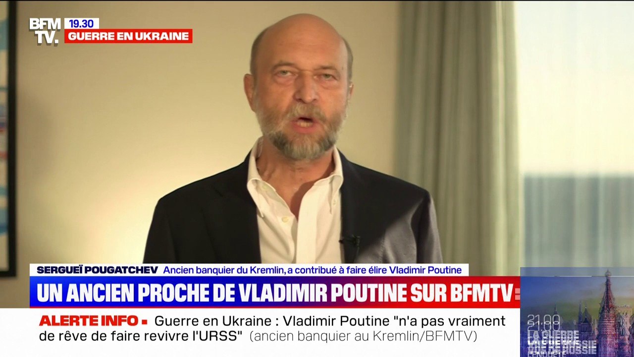 Sergueï Pougatchev, ancien banquier du Kremlin, appelle à "élargir rapidement" les sanctions contre les oligarques russes
