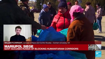 William Plowright talk to France 24 on the humanitarian corridors in Ukraine