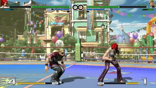 King of Fighters XIV Gameplay Vanessa vs Ramon