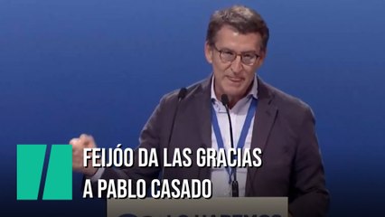 Feijóo tira del Camino de Santiago para dar las gracias a Pablo Casado