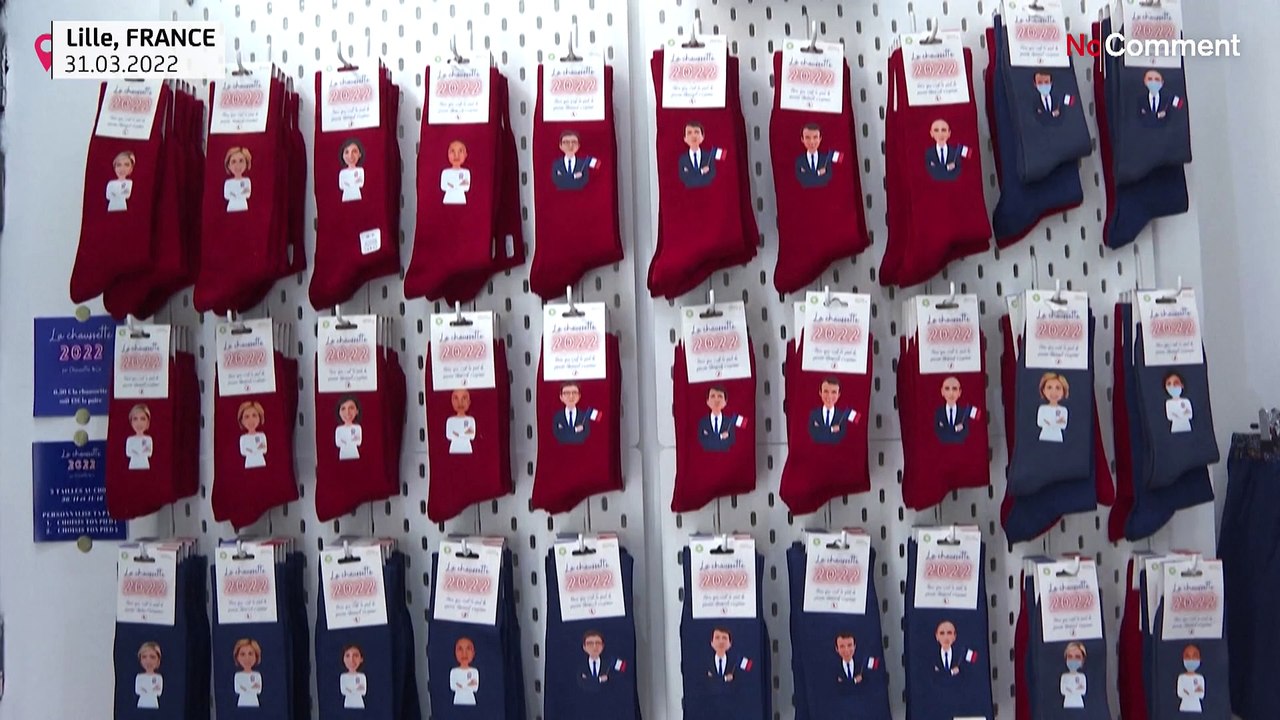 With elections afoot, French candidates battle it out on socks