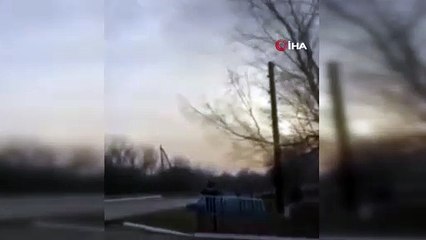 Görüntüler paylaşıldı! Ukrayna, Rus zırhlılarını pusuya düşürüp helikopteri havada vurdu