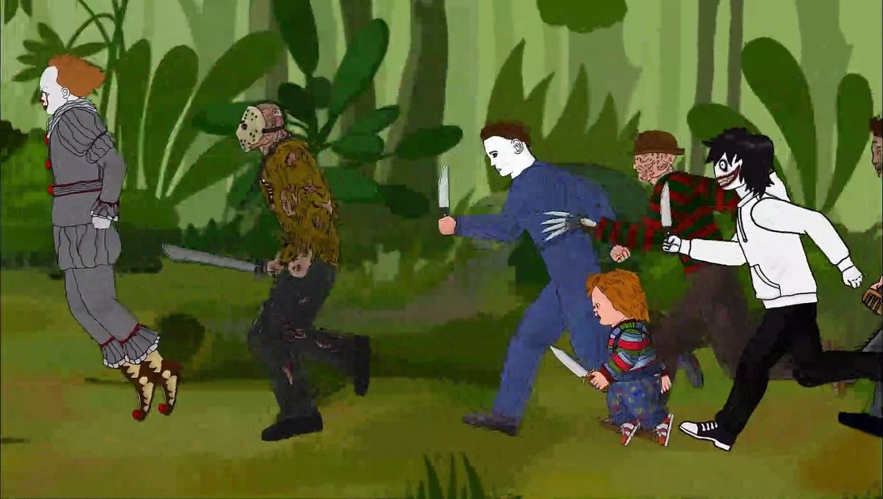 Pyramid Head vs Jason Voorhees IT Pennywise Freddy Michael Myers Leatherface Chucky Jeff Dc2