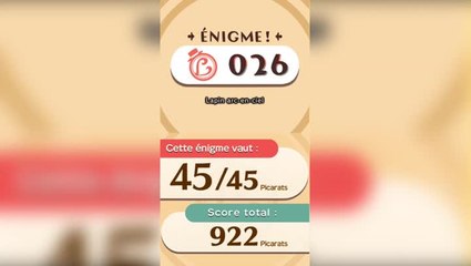Solution de l'Enigme 026 de L'aventure Layton