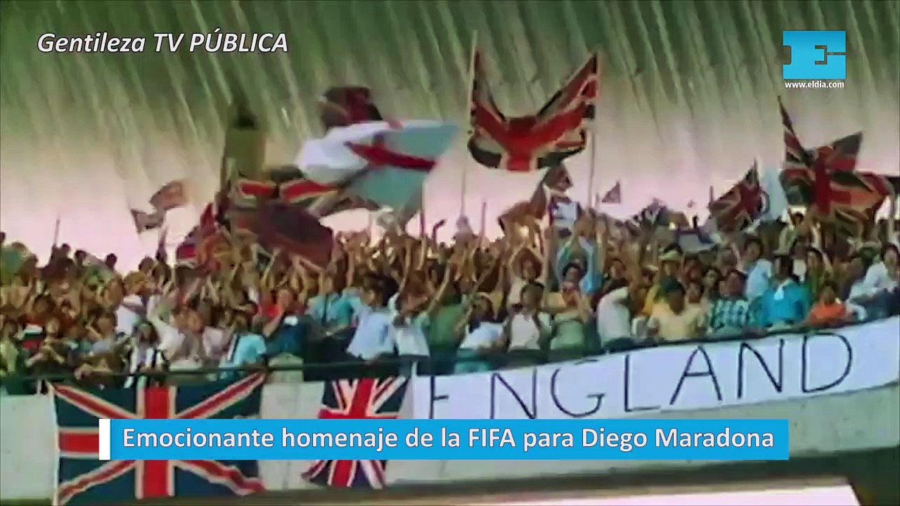 Emocionante homenaje de la FIFA para Diego Maradona