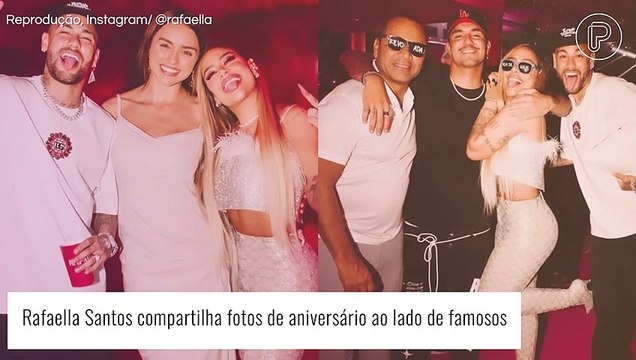 Rafaella Santos abre álbum de fotos de aniversário e surge ao lado de Gabriel Medina, Neymar e Rafa Kalimann