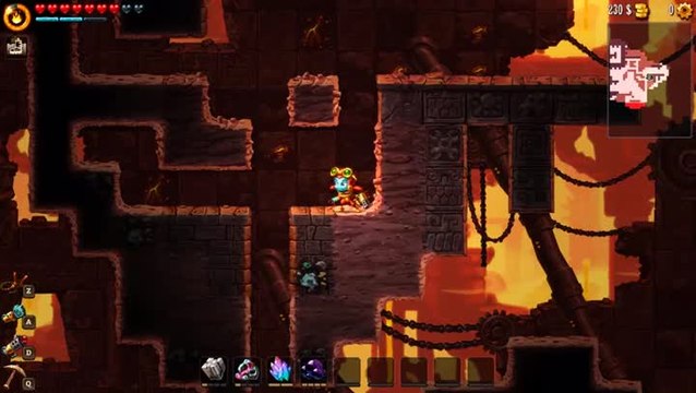 SteamWorld Dig 2 : Un monde sous-terrain hostile