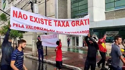 Manifestação de motoboys em BH