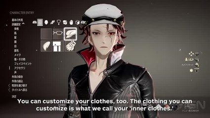 Code Vein détaille sa création de personnage