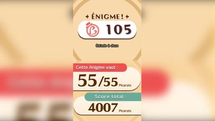 Solution de l'Enigme 105 de L'aventure Layton