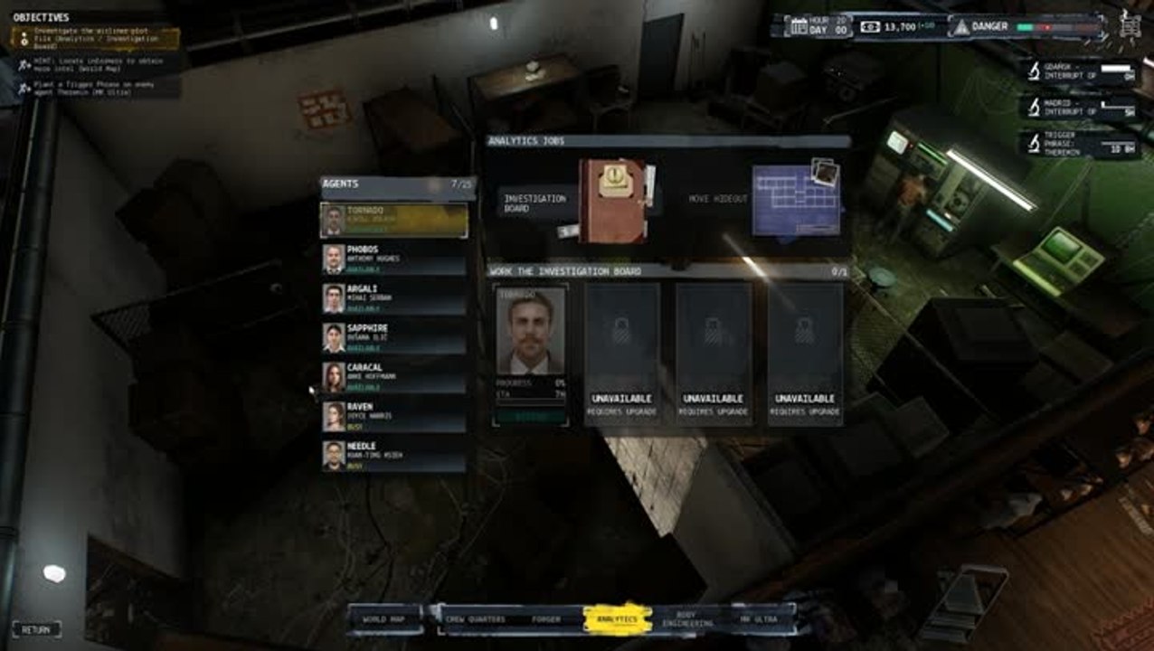 Phantom Doctrine : Des phases d'investigation séduisantes