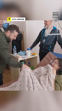 Zelenskyy Visits Wounded Civilians in Hospital
