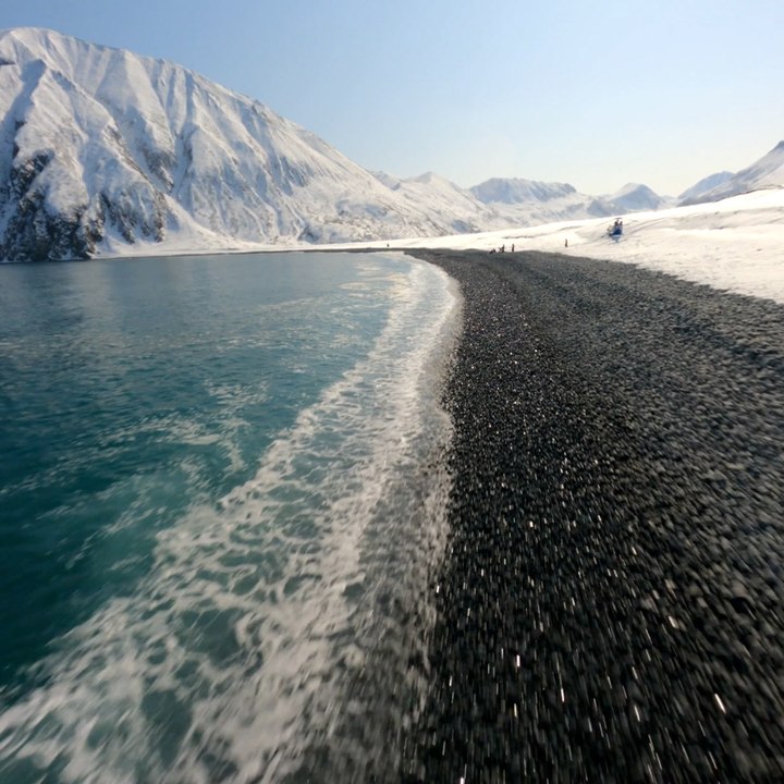 Thrillist Explorers: Drone on Snowy Beach
