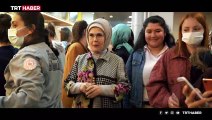 Emine Erdoğan'dan kız yurduna iftar sürprizi