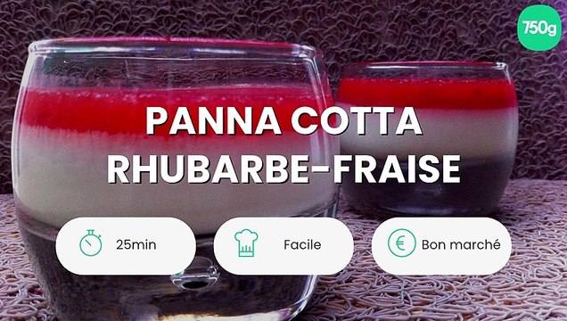 Panna cotta rhubarbe-fraise