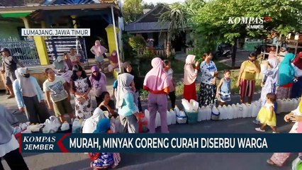 Dijual 14 Ribu, Minyak Goreng Curah Diserbu Warga