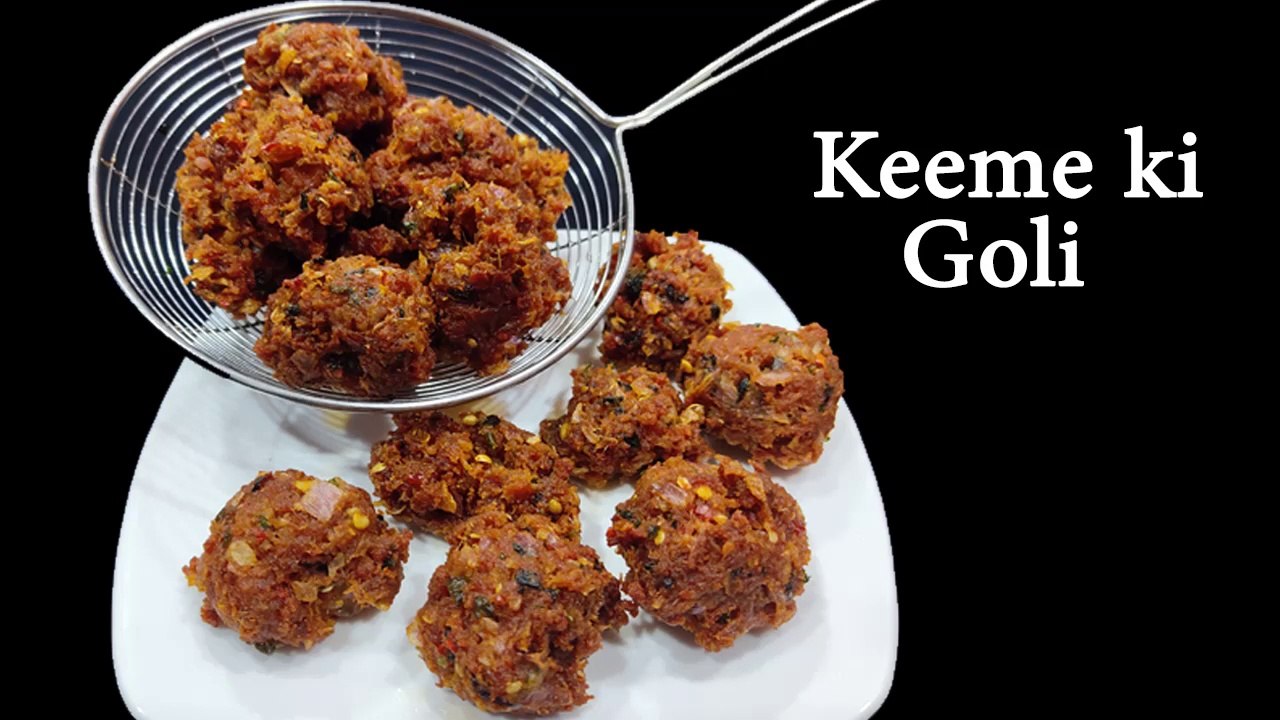 Keeme Ke Kurkure Pakode | Keeme Ki Goli Recipe | Goli Kebab Recipe | Keema Bhajiya