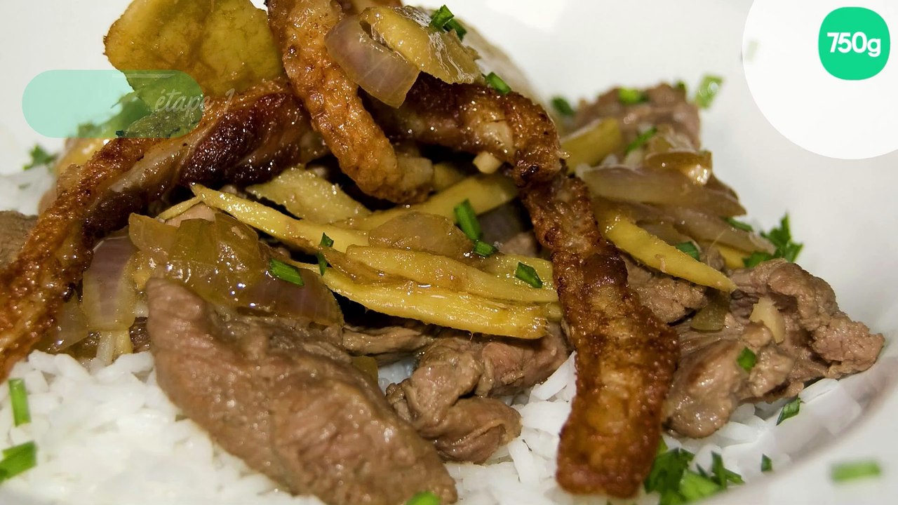 Magret de canard au gingembre.