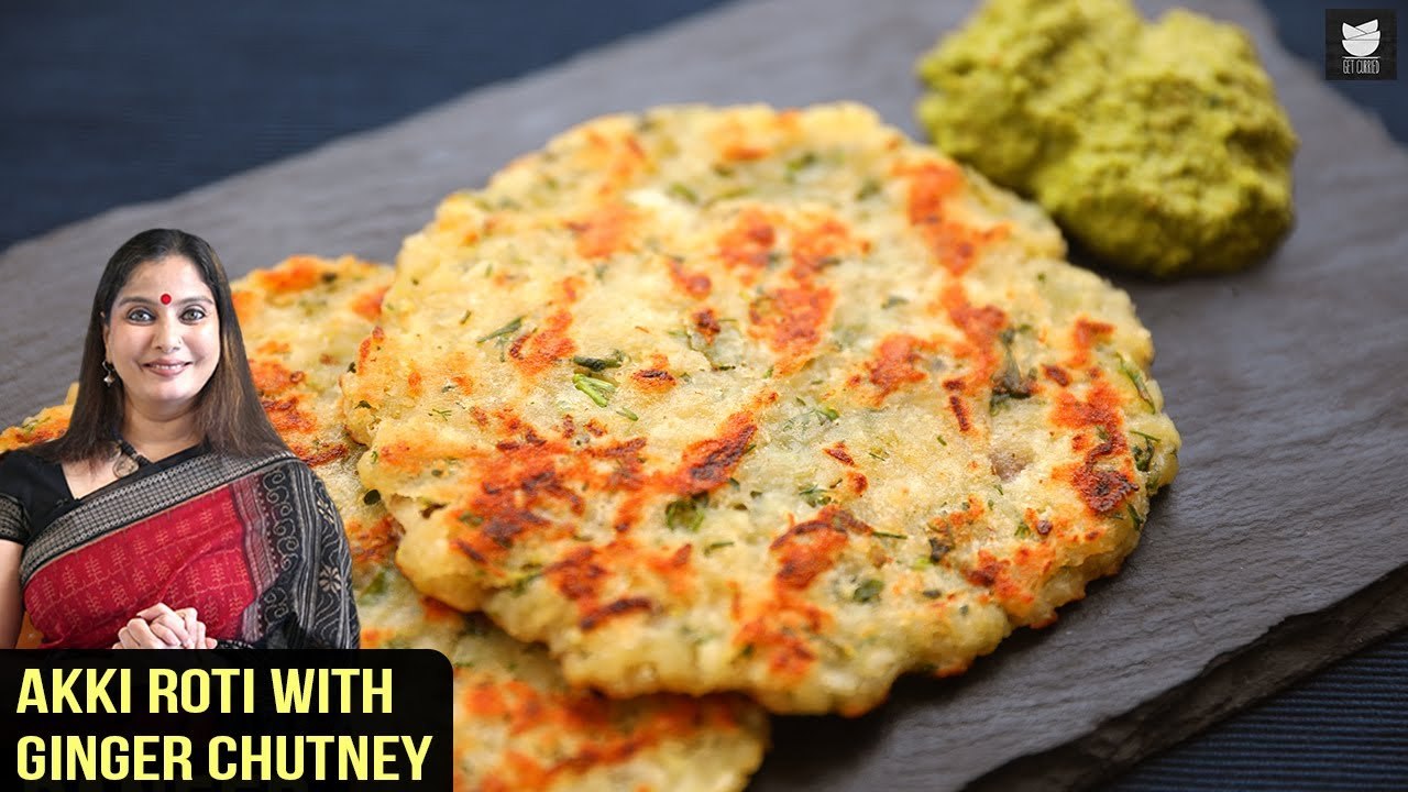 Akki Roti With Ginger Chutney | Instant Breakfast Recipe | Indian ...