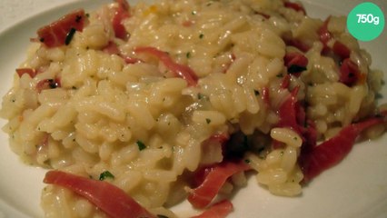 Risotto à la viande des grisons et au comté