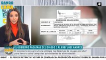 Más de 240.000 euros para una campaña al cocinero José Andrés negociada sin luz ni taquígrafos