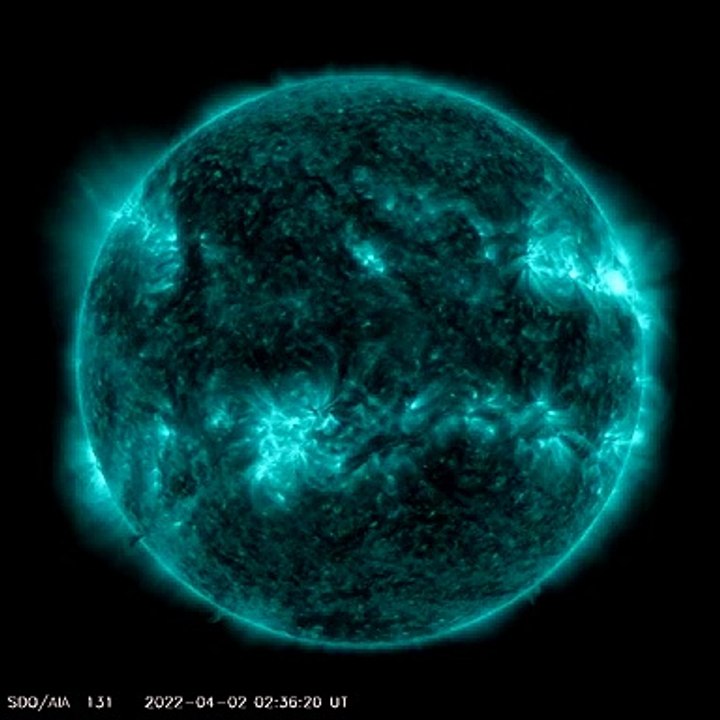 MultiFlare Solar Storm April 1st