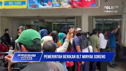 Presiden Jokowi Berikan Bantuan  BLT Minyak Goreng Pada Warga