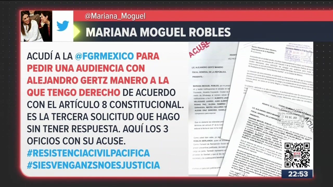Hija de Rosario Robles solicita audiencia con e...